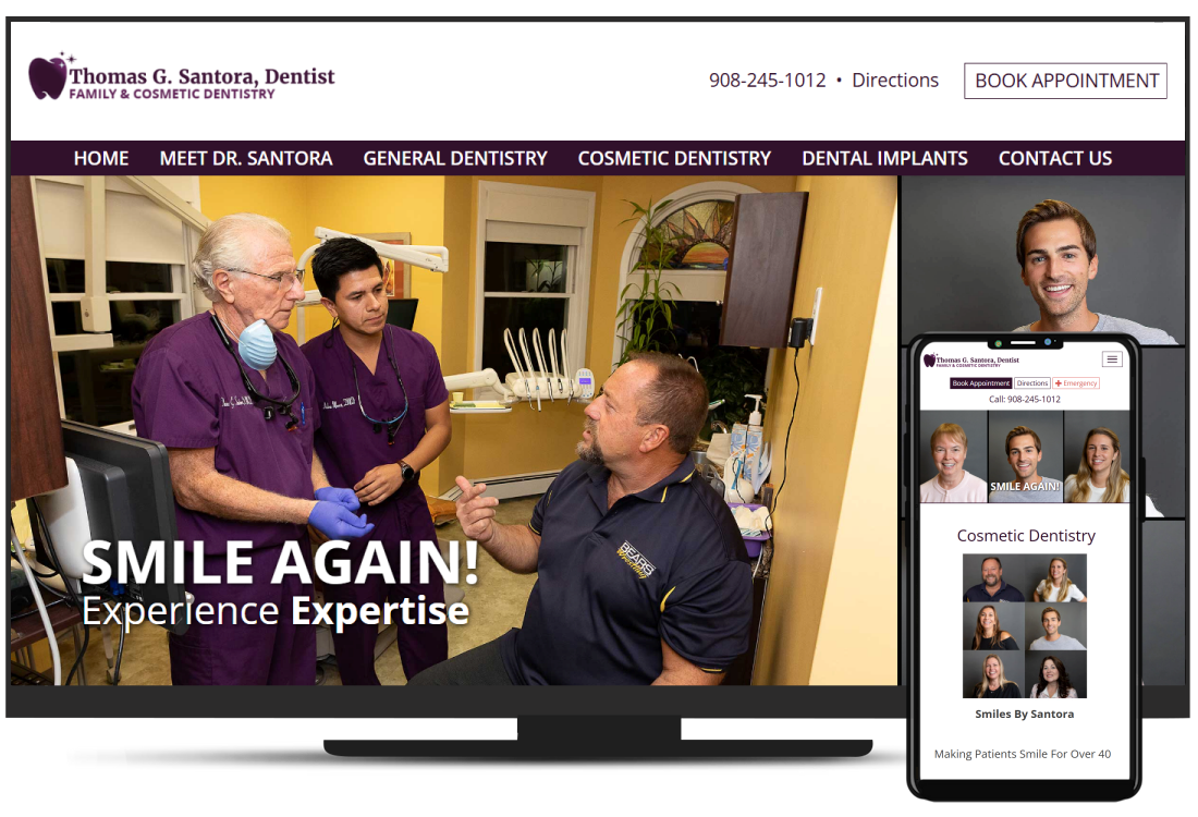 Dental Practice's Website Design